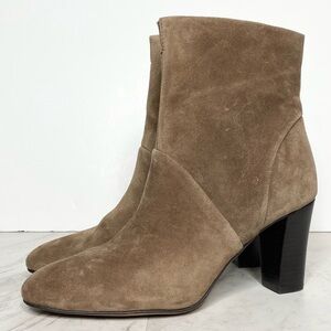 Franco Sarto Pia Gray Brown Suede Bootie 11M